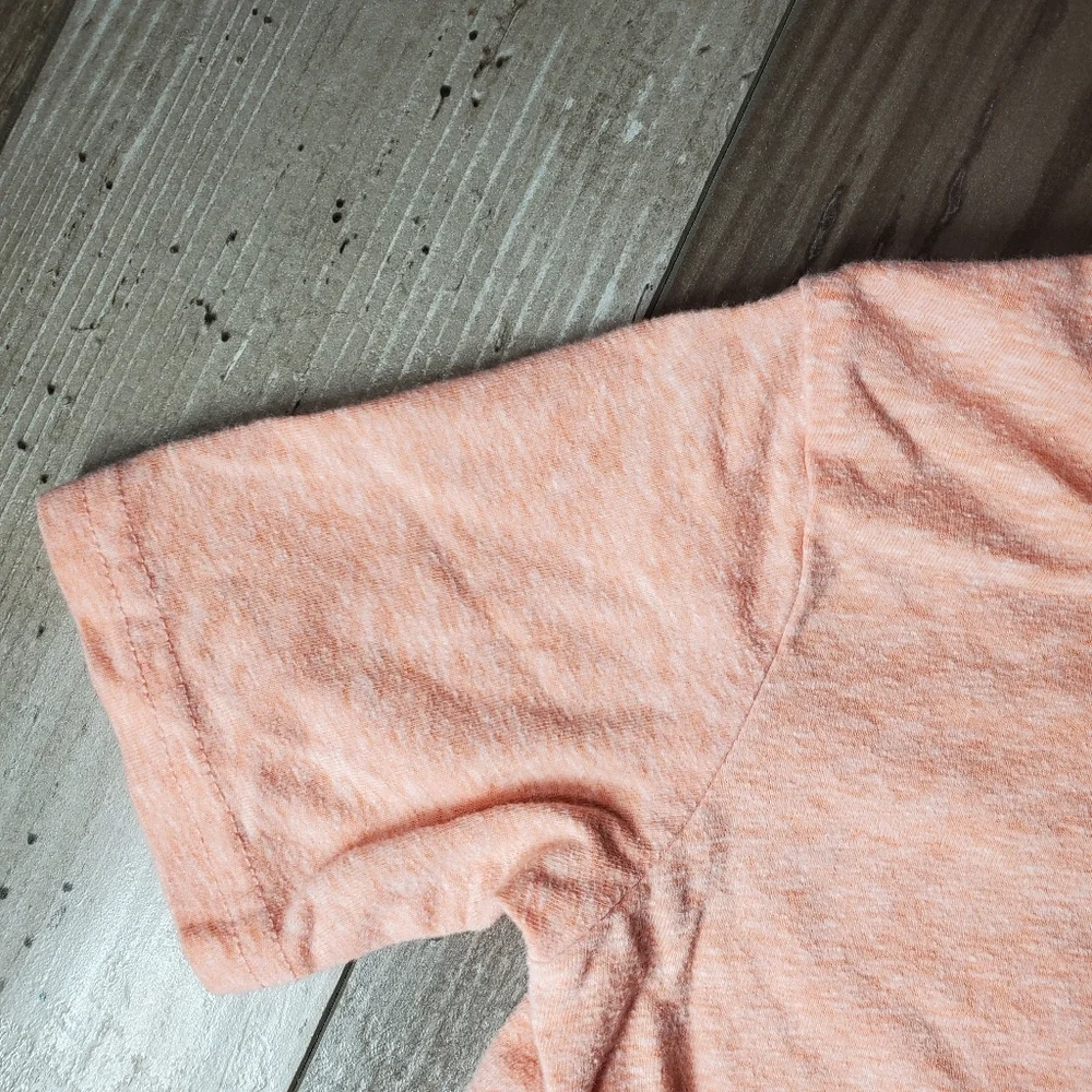 The Children's Place Orange V-Neck Casual T-Shirt Size 3T Toddler Boy